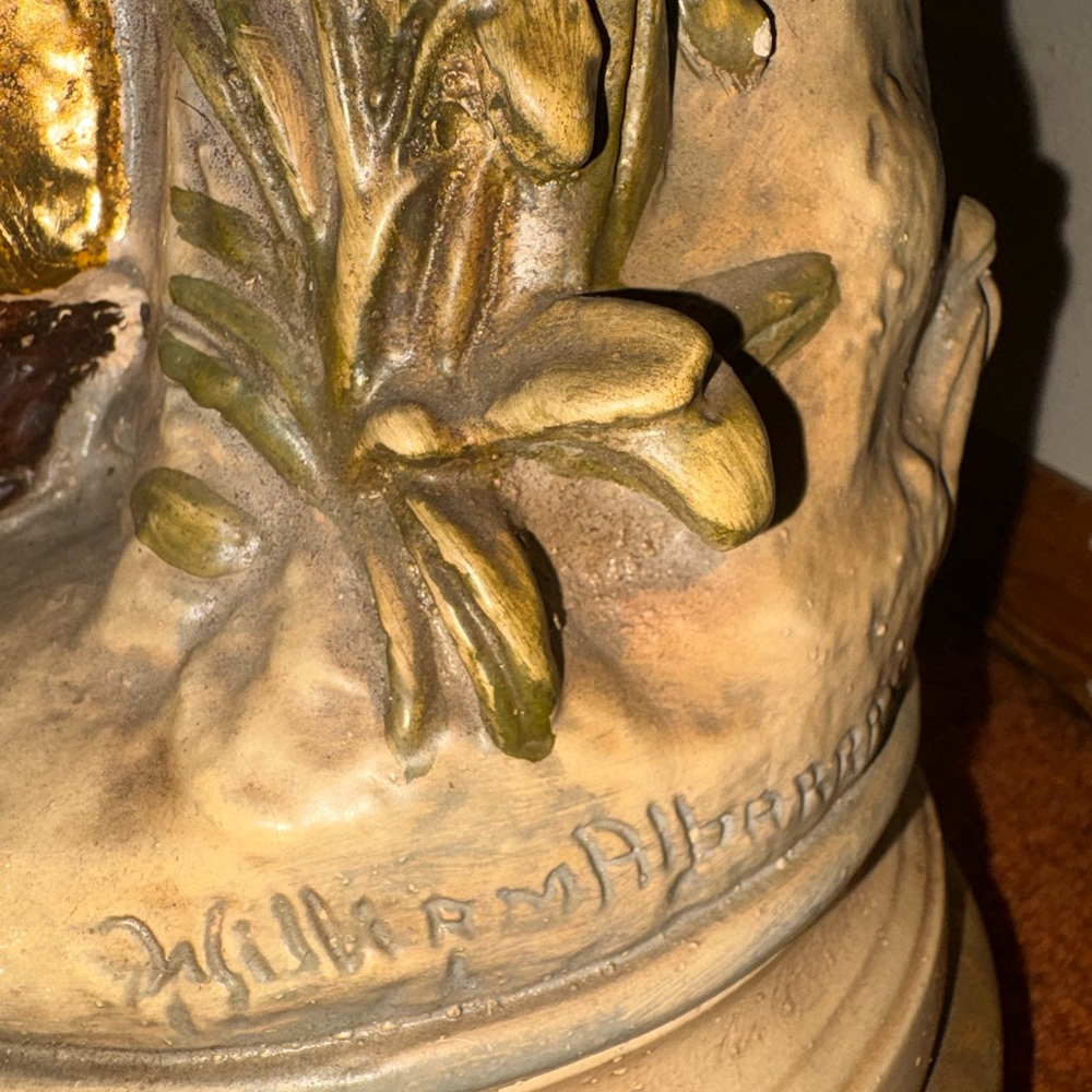 spelter boy lamp - Picture 5 of 5